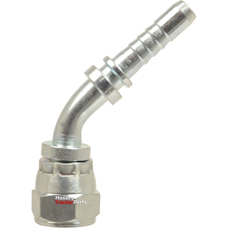 Dicsa JIC 37 Hose Insert 3/4'' x 1 5/16'' Female Thread 135 Swept Swivel | Sparex Part No.S.116730