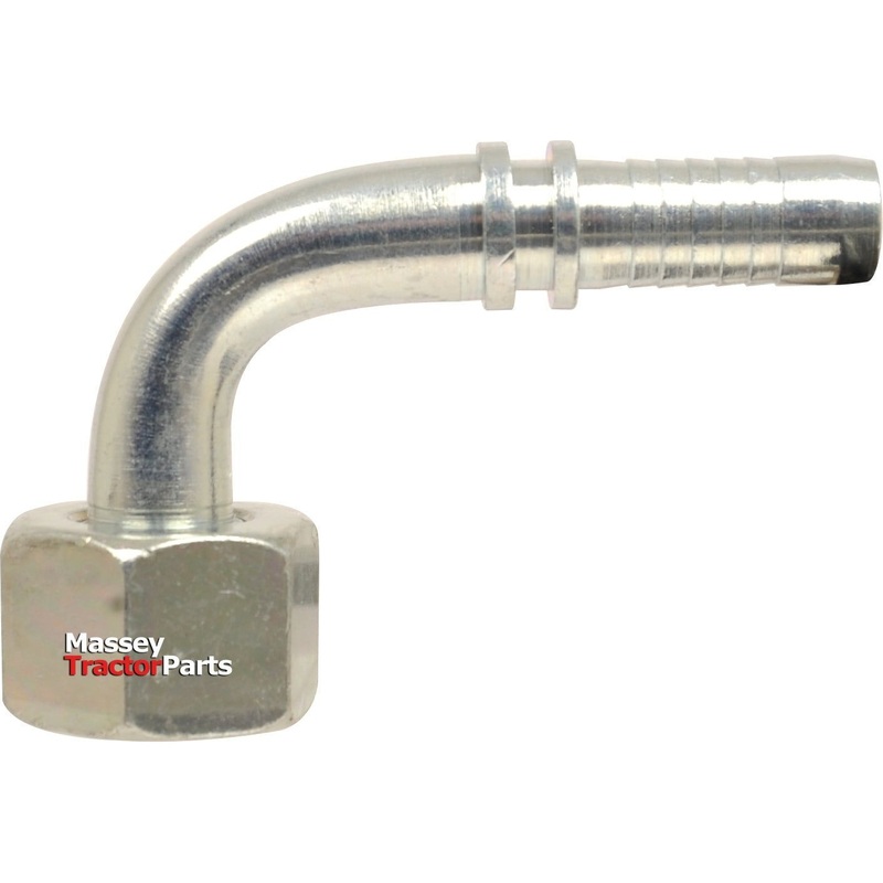 Dicsa Metric 24 Hose Insert 5/16'' x M18 x 1.5 (12L) Female Thread 90 Swept Swivel With O-Ring | Sparex Part No.S.116770