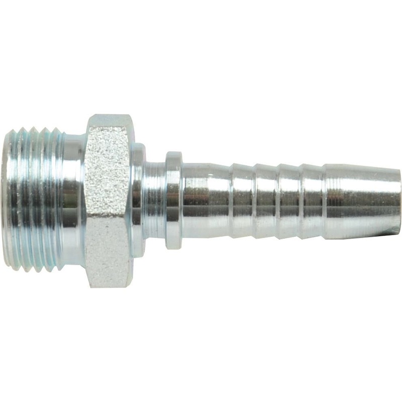 Dicsa Metric (French Gas) 24 Hose Insert 1/2'' x M24 x 1.5 Male Thread Straight | Sparex Part No.S.116914