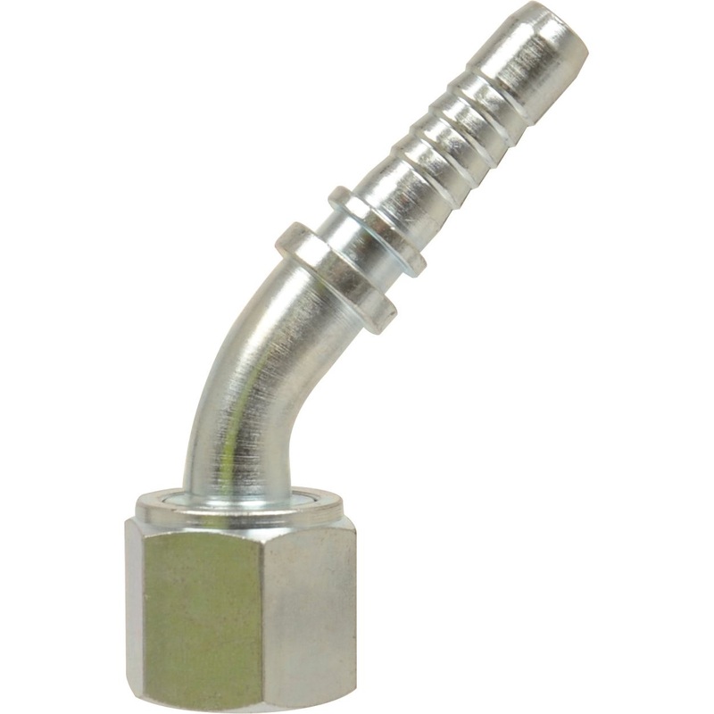 Dicsa ORFS Hose Insert 3/8'' x 13/16'' Female Thread 135 Swept Swivel | Sparex Part No.S.28744