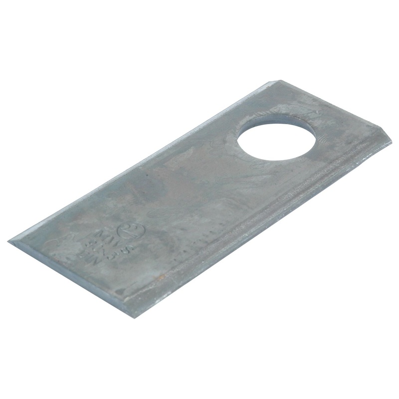 Mower Blade - Flat blade, top edges sharp - 90 x 40x3mm - Hole 19mm - RH & LH - Replacement for Deutz-Fahr, Fella, Claas To fit as: 06561543 | Sparex Part No.S.77051