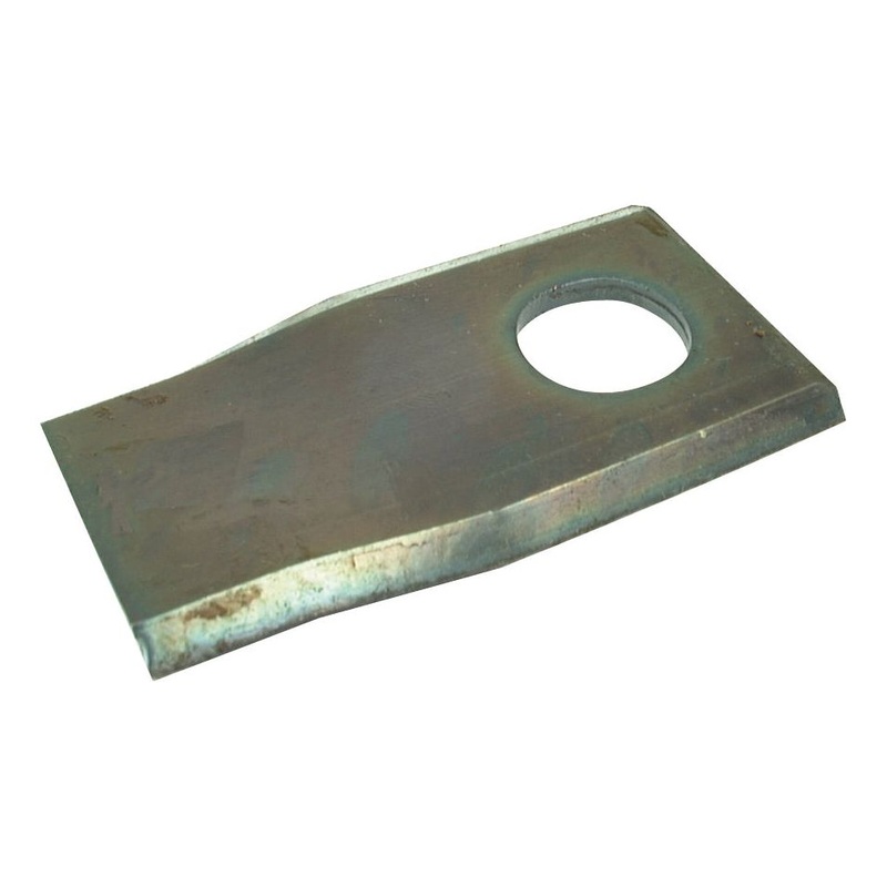 Mower Blade - Twisted blade, top edge sharp & parallel - 92 x 50x4mm - Hole 20.5mm - RH - Replacement for JF, Stoll To fit as: 1380-0022 | Sparex Part No.S.77085