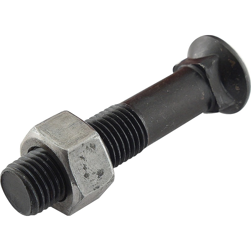 Round Countersunk Square Hex Bolt & Nut (TFCC) - M10 x 60mm, Tensile strength 8.8 (25 pcs. Box) | Sparex Part No.S.78814