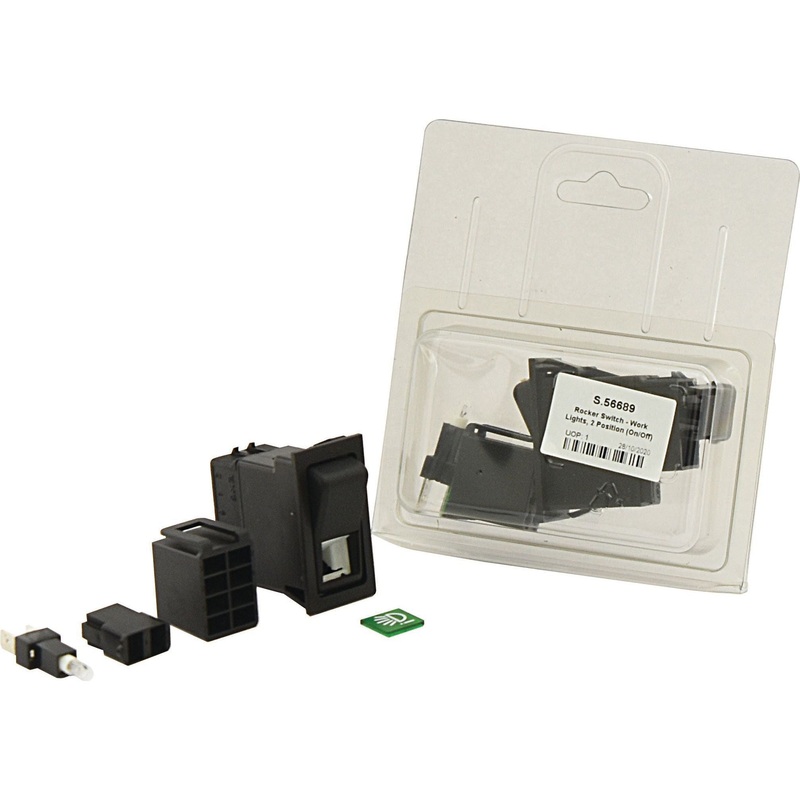 Rocker Switch - Work Lights, 2 Position (On/Off) - S.56689