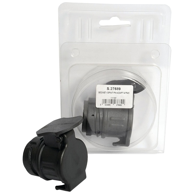 13 Pin to 7 Pin Conversion Socket - Plastic (Agripak 1 pc.) | Sparex Part No.S.27689