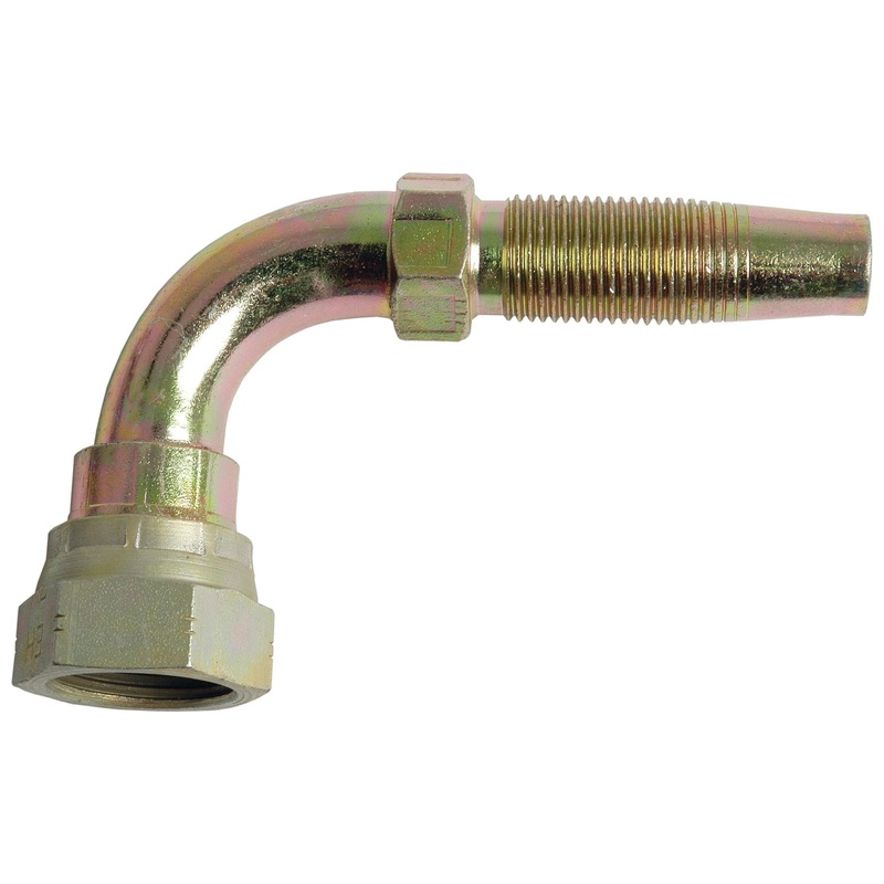 Hydraulic 2-Piece Re-usable Coupling insert 1/2'' x M22 female 90 swept | Sparex Part No.S.30239
