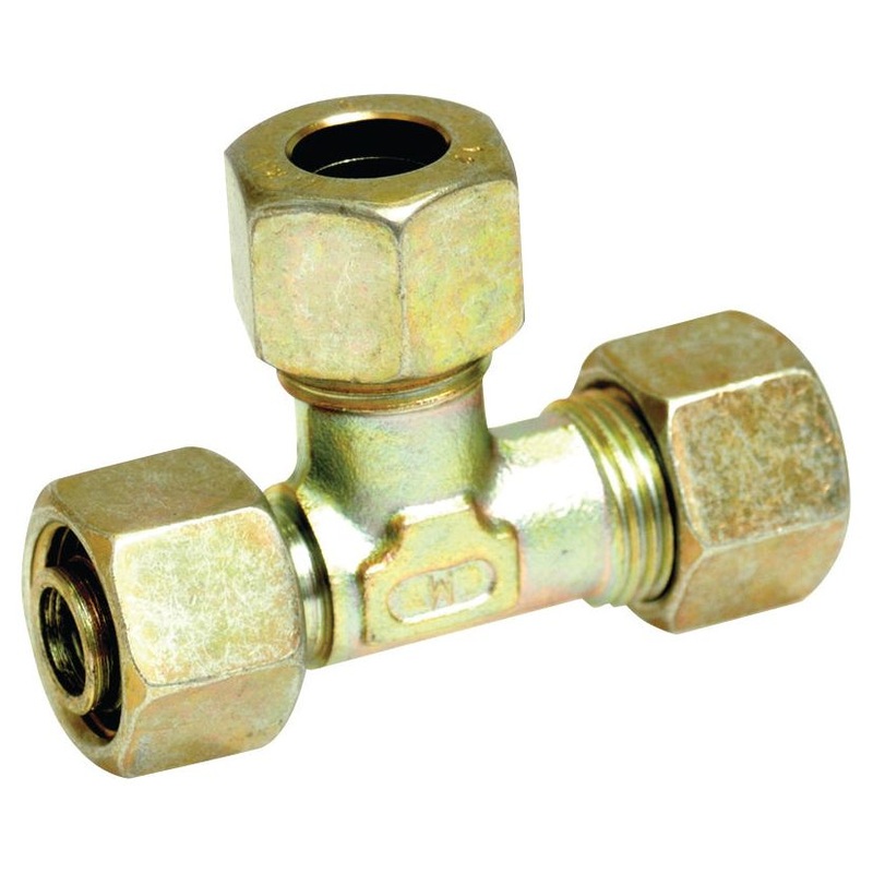 Hydraulic Metal Pipe Tee Standpipe Coupling E.L.V. 10L coupler branch | Sparex Part No.S.34182