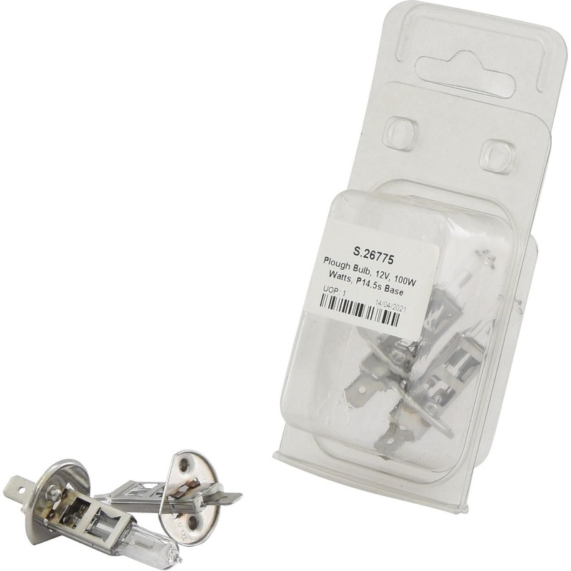 Light Bulb (Halogen) H1, 12V, 100W, P14.5s (Agripak 2 pcs.) | Sparex Part No.S.26775