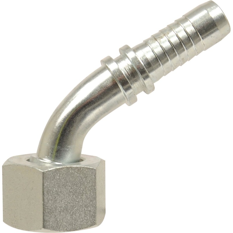 Dicsa Metric 24 Hose Insert 3/8'' x M22 x 1.5 (14S) 135 Swept Swivel With O-Ring | Sparex Part No.S.116763