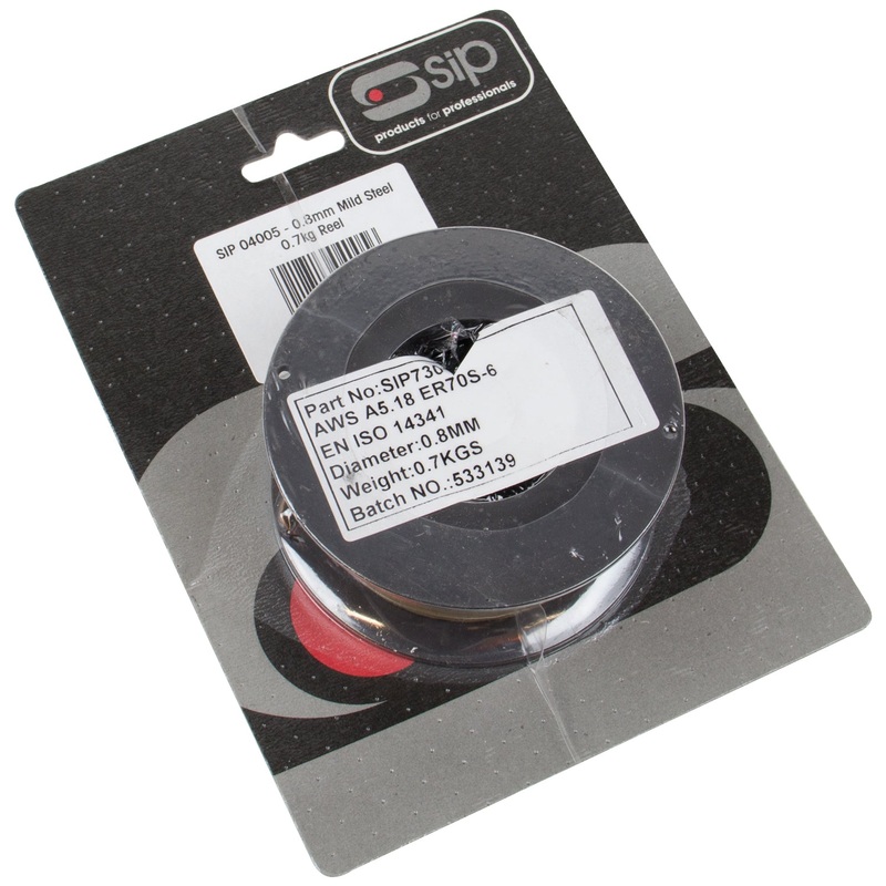SIP 0.7kg x 0.8mm Mild Steel Welding Wire Pack | Gas Use | IP-04005