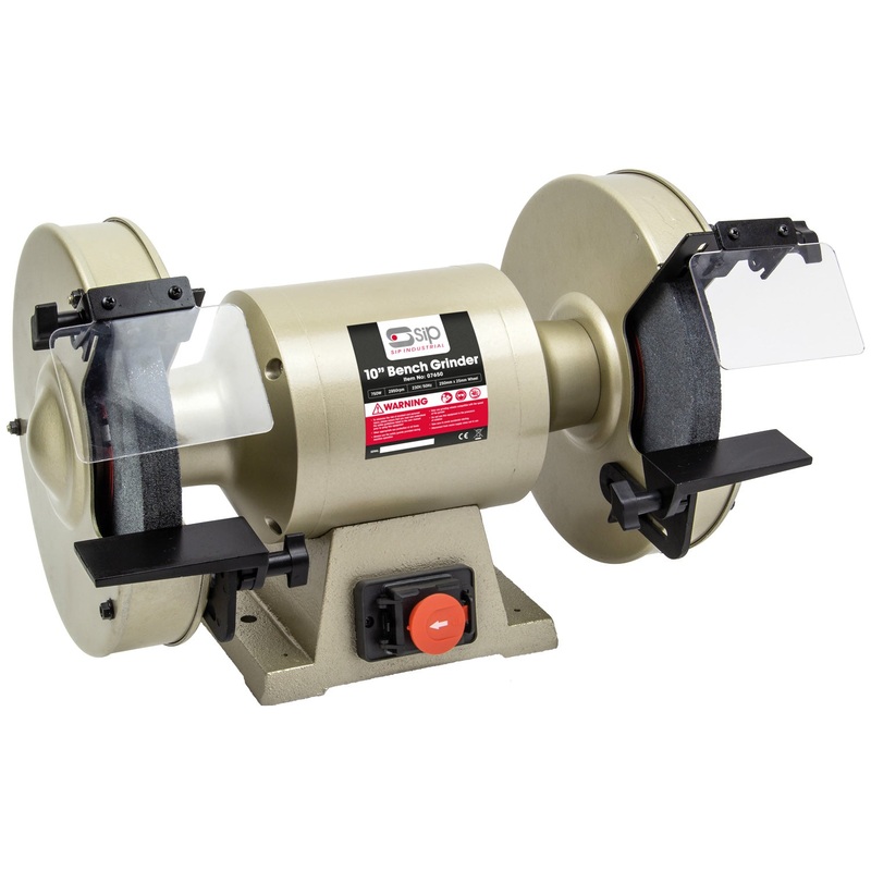 SIP 10" Professional Bench Grinder  Heavy-Duty Cast Steel | SIP-07650