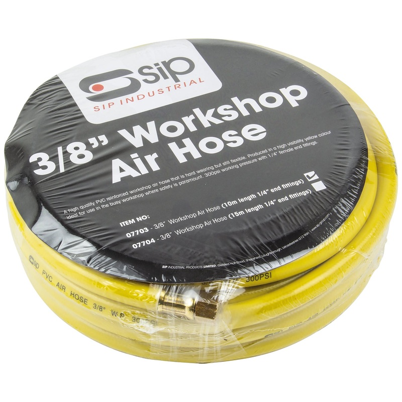 SIP 3/8" 10mtr PVC Workshop Hose  300psi, Reinforced | SIP-07703