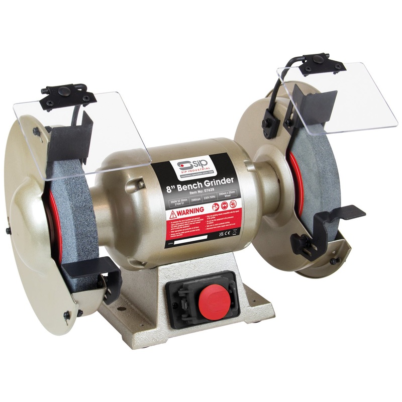 SIP 8" Professional Bench Grinder  Cast Steel with Wire Wheel | SIP-07628