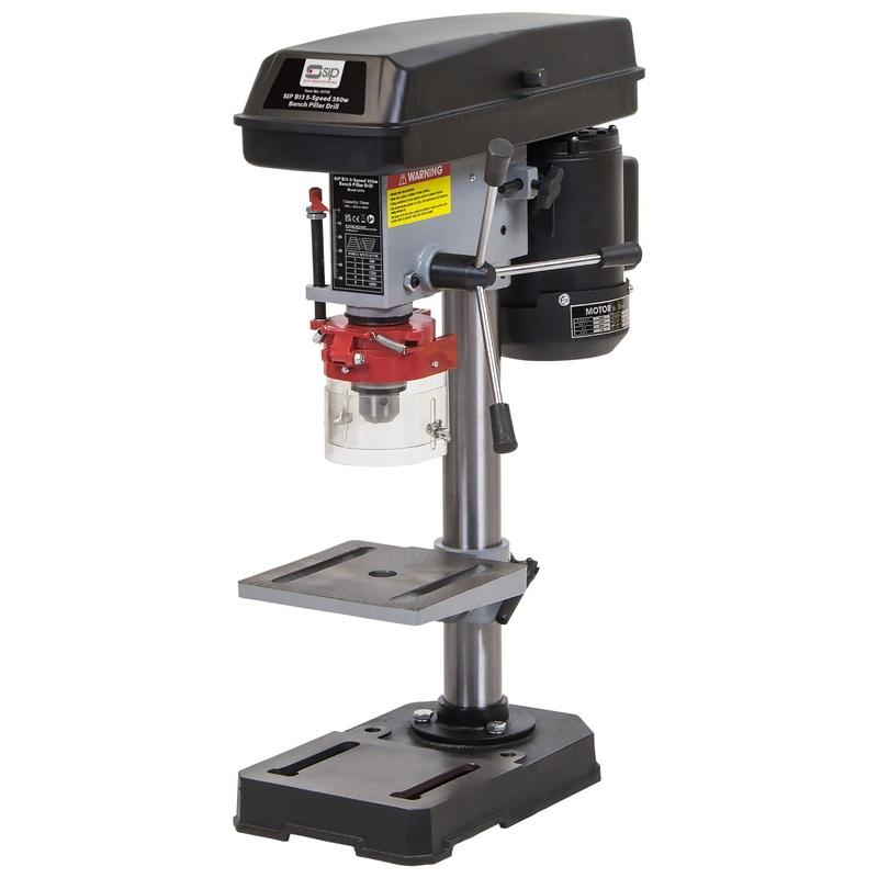 SIP B13 5-Speed 350W Bench Pillar Drill  Compact & Reliable | IP-01710