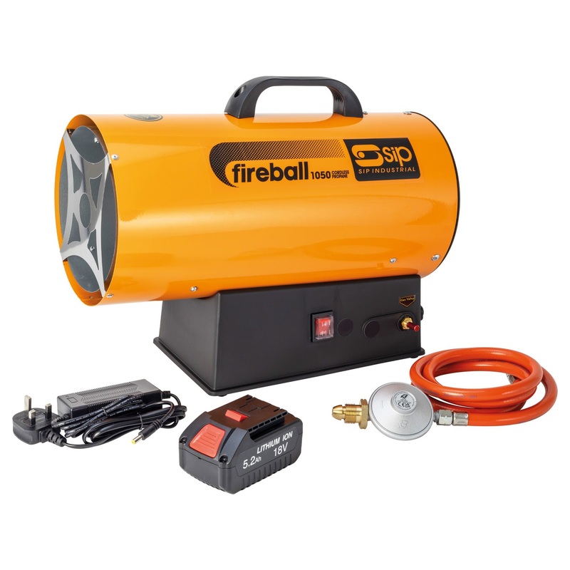 SIP FIREBALL 1050 Cordless Propane Heater | 30kW Output | IP-09279