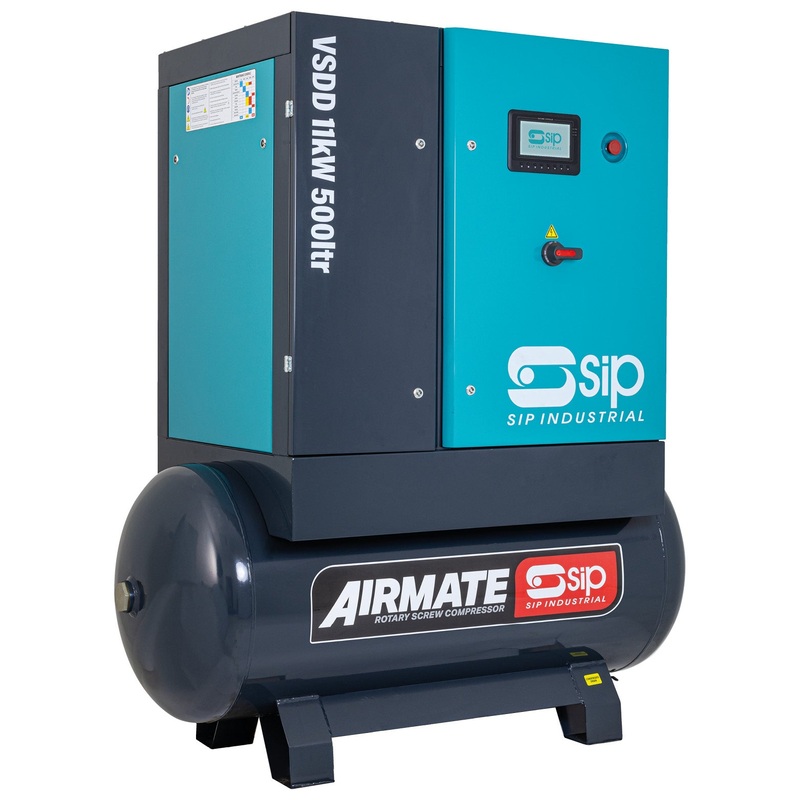 SIP VSDD 11kW 8bar 500L Rotary Screw Compressor | IP-08262