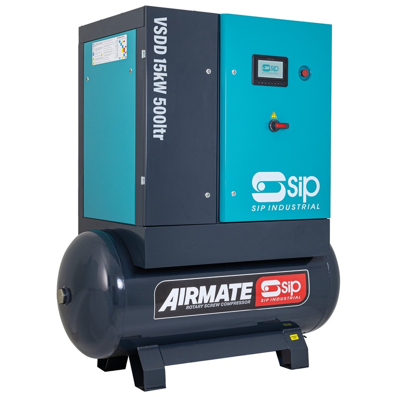 SIP VSDD 15kW 8bar 500L Rotary Screw Compressor | IP-08263