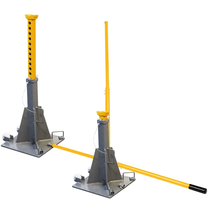 WINNTEC 12 TON High-Reach Jack Stand  971mm Lift, Wide Base | SIP-09704