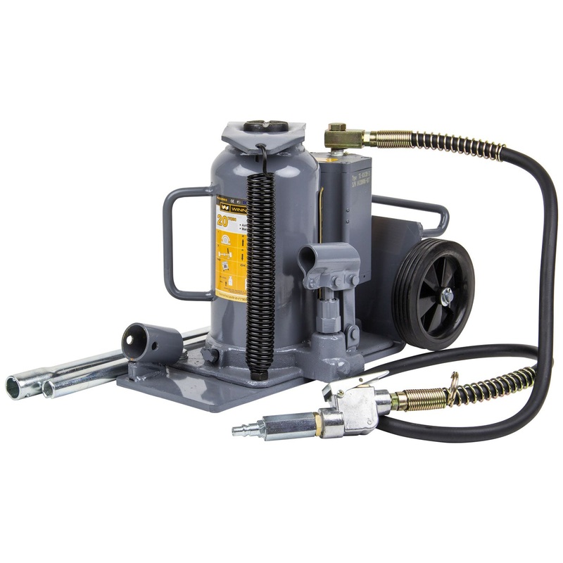 WINNTEC 20 TON Trolley Air Bottle Jack  Low-Profile & Heavy-Duty | SIP-09844