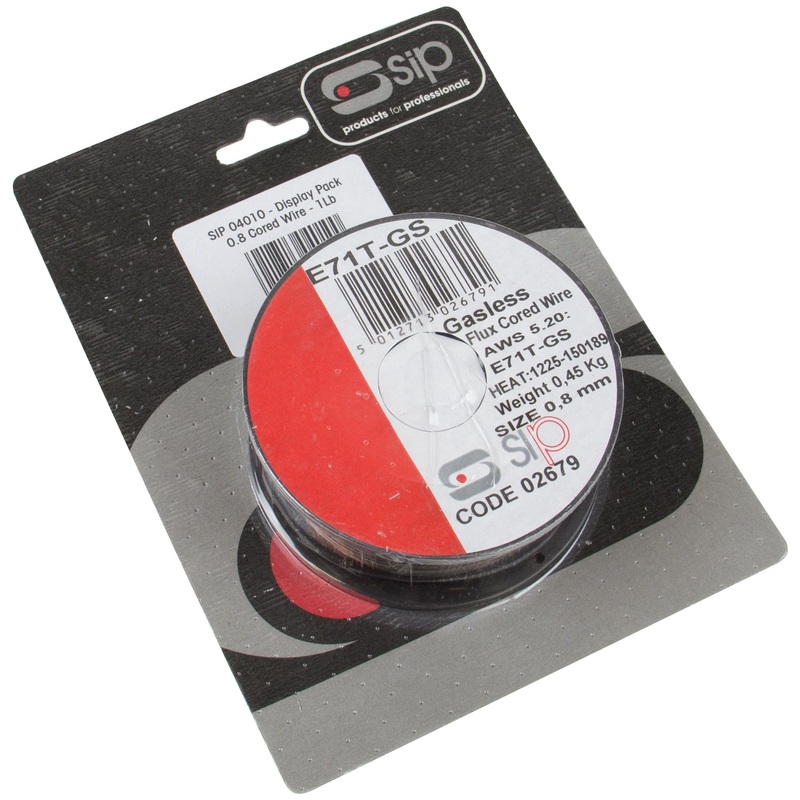 SIP 0.45kg x 0.8mm Flux-Cored MIG Welding Wire Gasless Pack SIP-04010