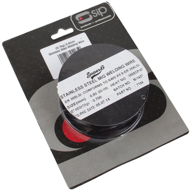 SIP 0.7kg x 0.8mm MIG Welding Stainless Steel Wire Pack SIP-04065