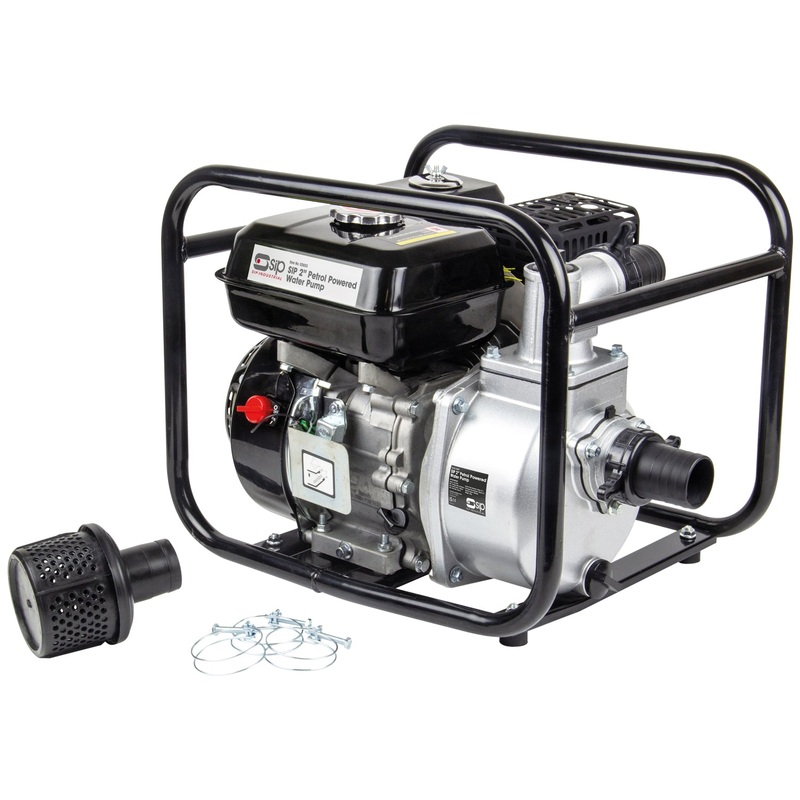 SIP 2" Petrol Water Pump 7hp 550L/min Heavy-Duty Frame SIP-03933