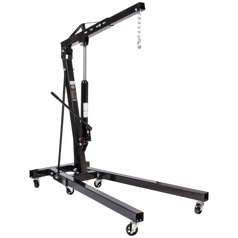 SIP 2 TON Foldable Engine Crane with 4-Stage Boom & Castors SIP-03687