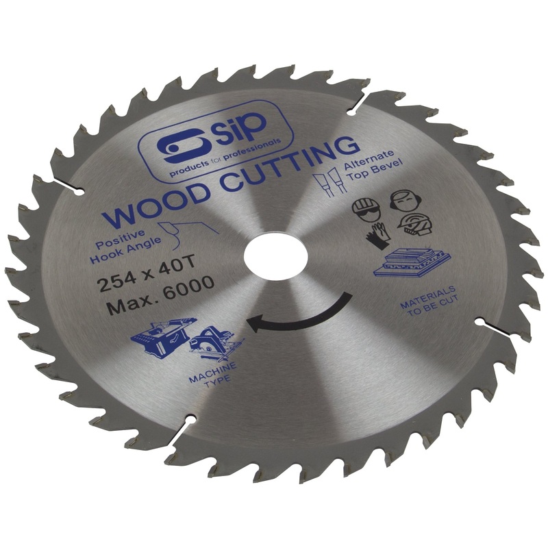 SIP 254mm x 30mm TCT 40T Circular Saw Blade  SIP-06128