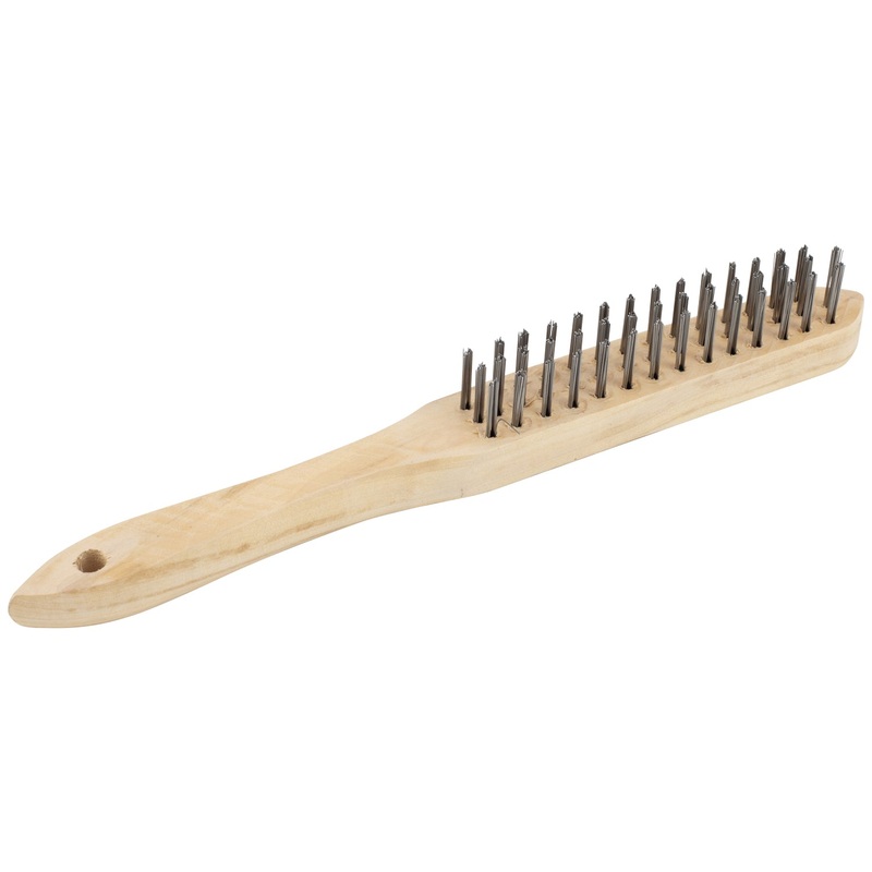 SIP 3-Row Wire Brush Mild Steel Heavy-Duty Cleaning Tool SIP-04173