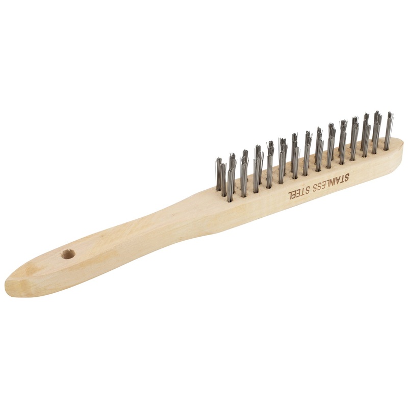 SIP 3-Row Wire Brush Stainless Steel Heavy-Duty Welding Tool SIP-04169