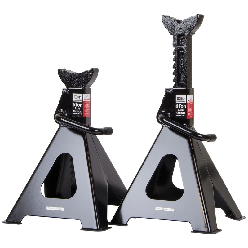 SIP 6 TON Jack Stands Pair Heavy-Duty Adjustable Support SIP-03641