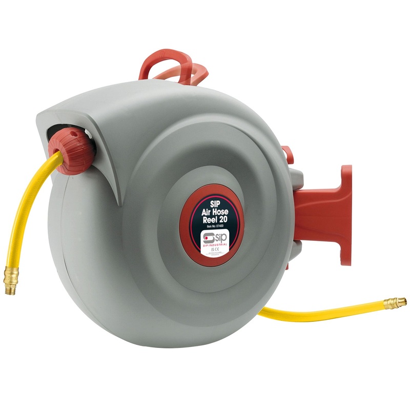 SIP Air Hose Reel 20  20mtr Through Flow with Auto-Layer | SIP-07400