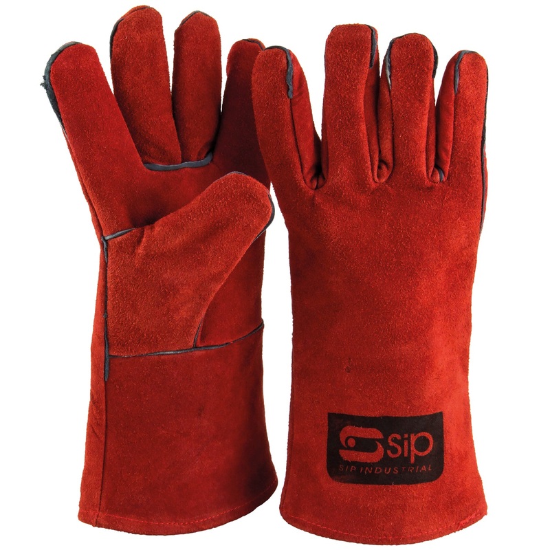 SIP Deluxe Welding Gauntlets Suede Leather Full Protection SIP-04146
