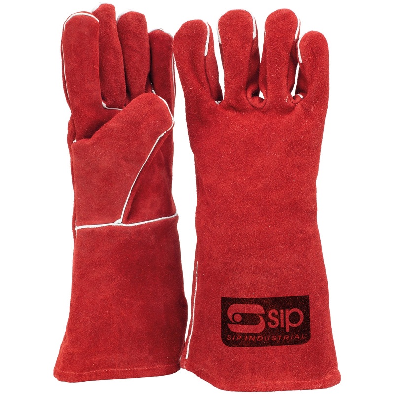 SIP Welding Gauntlets Suede Leather Heat-Resistant Gloves SIP-04156