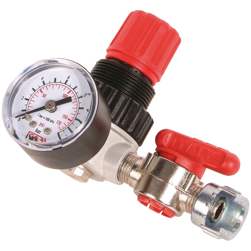 SIP 1/4" Micro Side Regulator with Gauge & Dial Control  02070