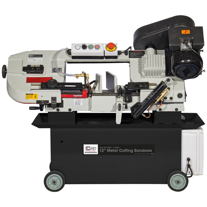 SIP 12" 230v Metal Bandsaw with 4-Speed Gearbox & Blade - 01594