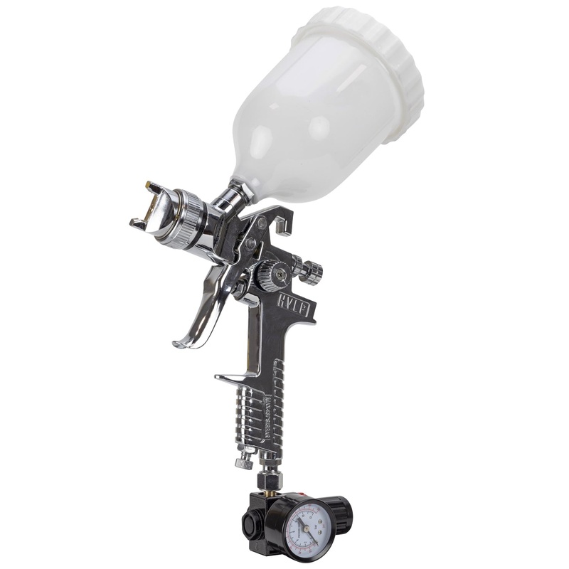 SIP 14mm HVLP Spray Gun with 600ml Cup & Regulator  02138