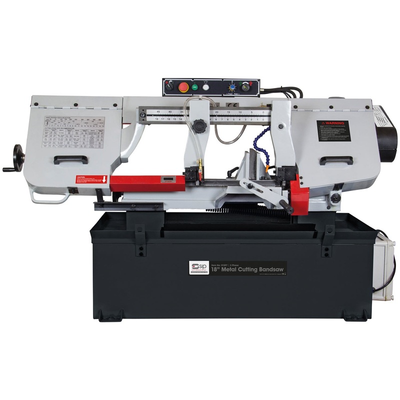 SIP 18" 400v Metal Bandsaw with Cast Bow & 4-Speed Gearbox - 01597