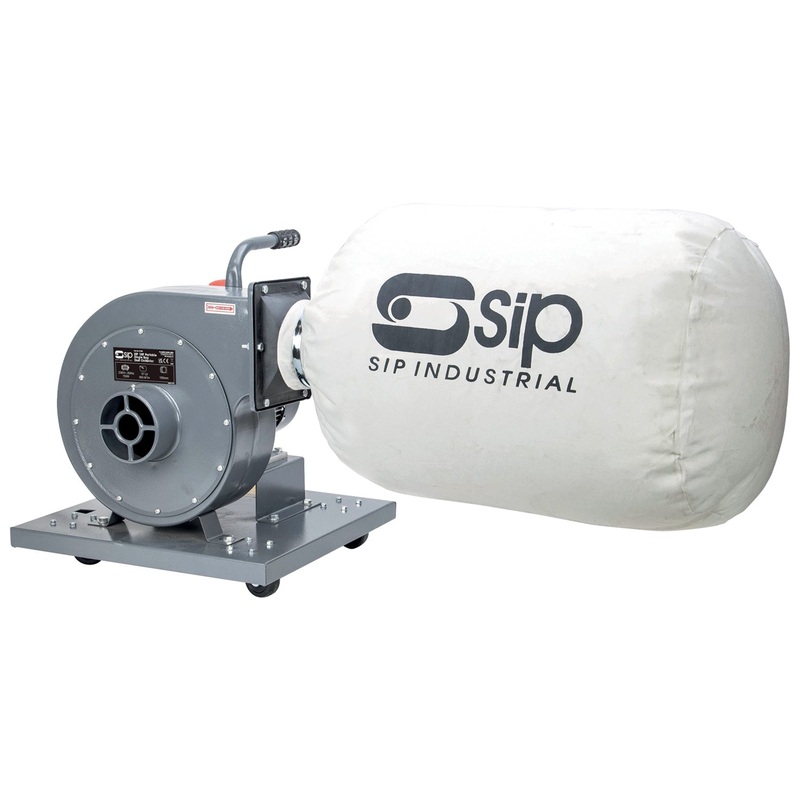 SIP 1HP Dust Collector with 5m Filtration & Castor Base  01963