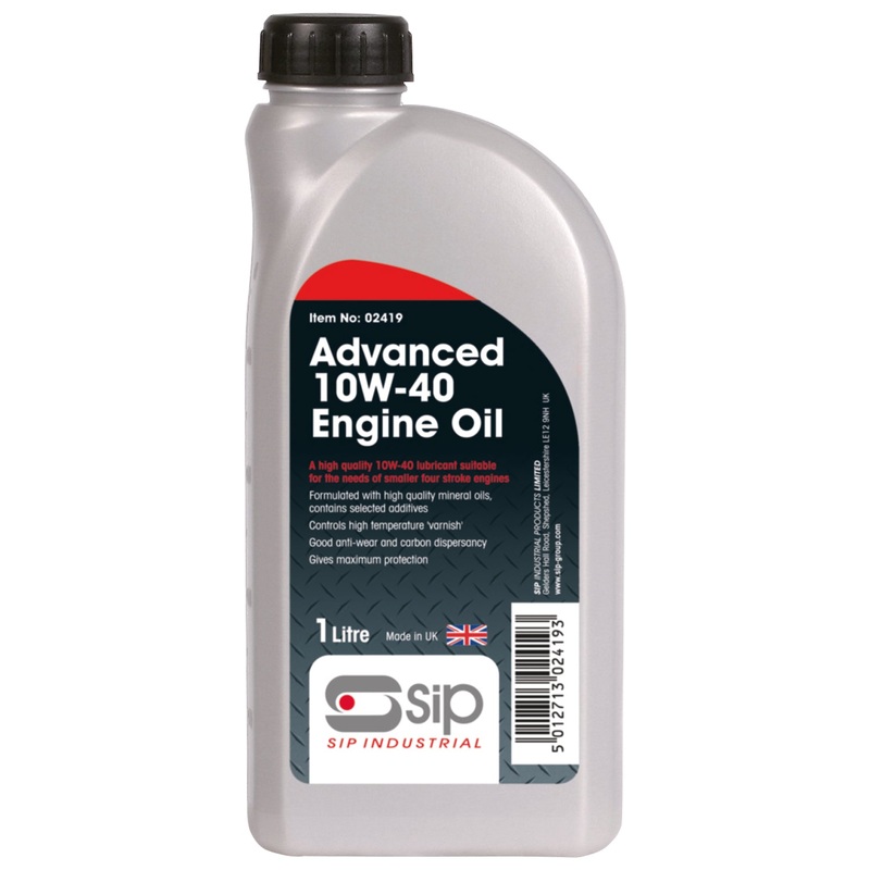 SIP 1ltr Advanced Engine Oil 10W40 for 4-Stroke Engines  02419
