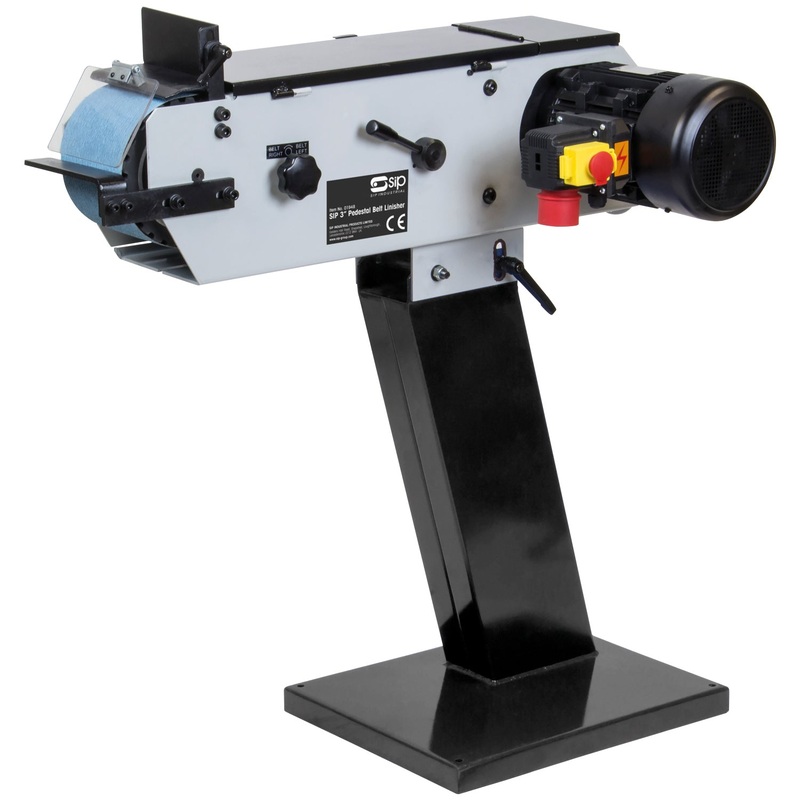 SIP 6" Belt Linisher with Tilting Head & Pedestal Stand - 01949