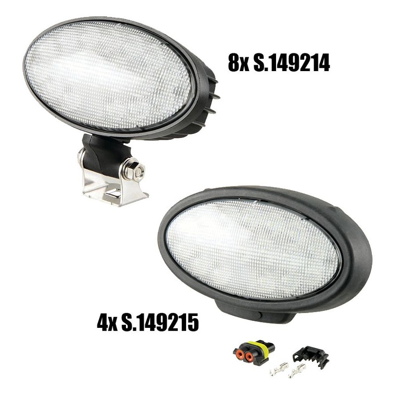 John Deere R & M Series LED Worklight Kit  12 Lights (S.149214 & S.149215)
