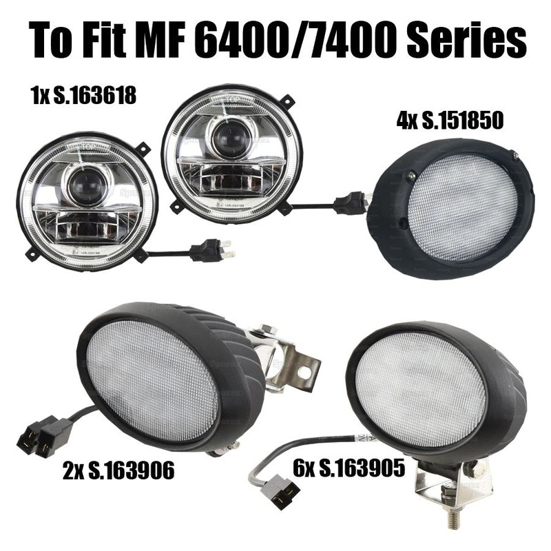 Massey Ferguson 64/7400 Series LED Light Kit Complete  13 Lights