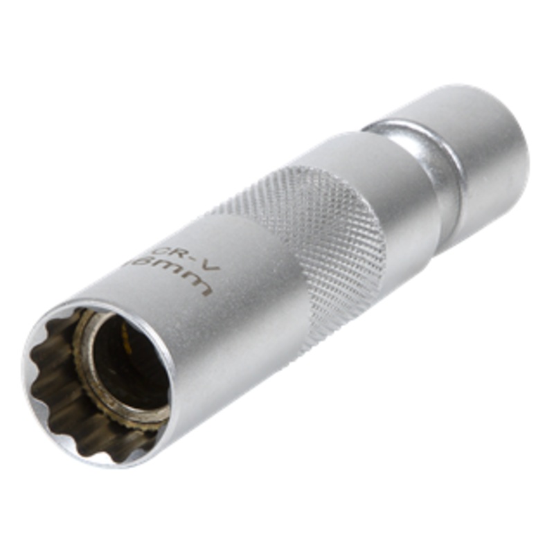 Sealey | Spark Plug Socket with Universal Joint 3/8"Sq Drive 12-Point 16mm - AK6571