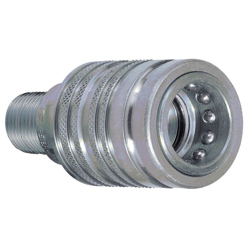 *SPECIAL PRICE* - Faster Quick Release Hydraulic Coupling Female 1/2'' Body x M22 x 1.50 Metric Male Bulkhead | Sparex Part No.S.112666