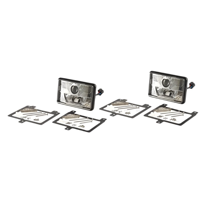 *SPECIAL PRICE* - Massey Ferguson Fendt Ford Case LED Head Light Kit, Interference: Class 3, RH & LH (LH Dip), 1320 Lumens Raw, 10-30V - S.163620