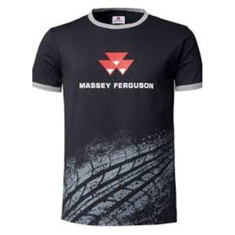 *SPECIAL PRICE* - Massey Ferguson - Mens T-Shirt With Tyre Print - Size 2XL - X993412003