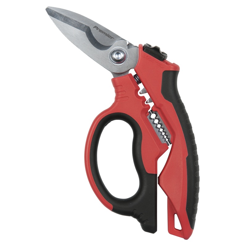 Sealey | Heavy-Duty Electrician's Angled Shears 200mm 3-In-1 - AK8527