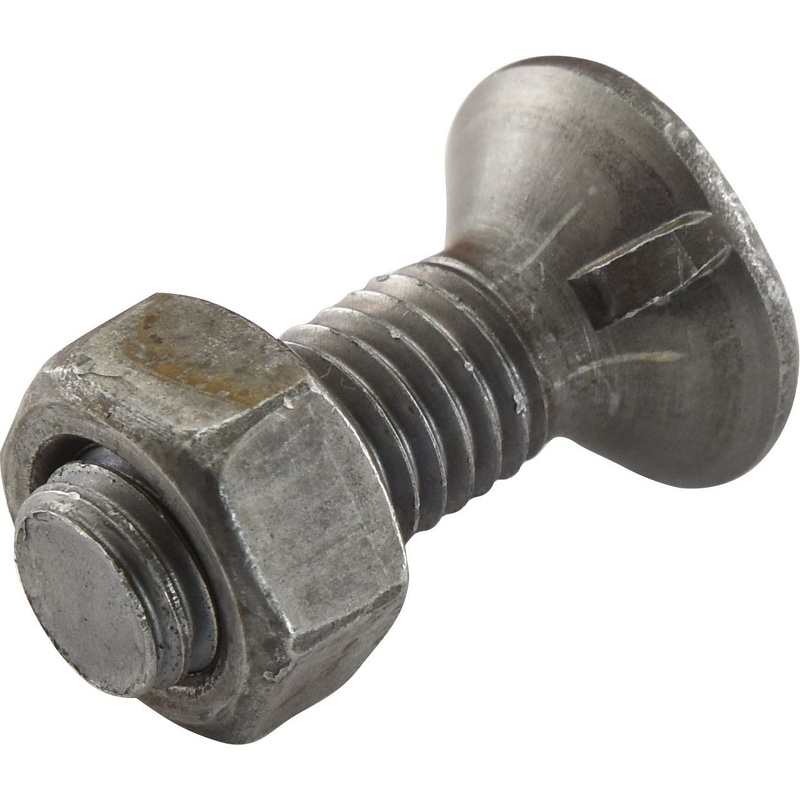 *STOCK CLEARANCE* - Countersunk Head Bolt 2 Nibs With Nut (TF2E) - M14 x 45mm, Tensile strength 8.8 (25 pcs. Box) | Sparex Part No.S.78773