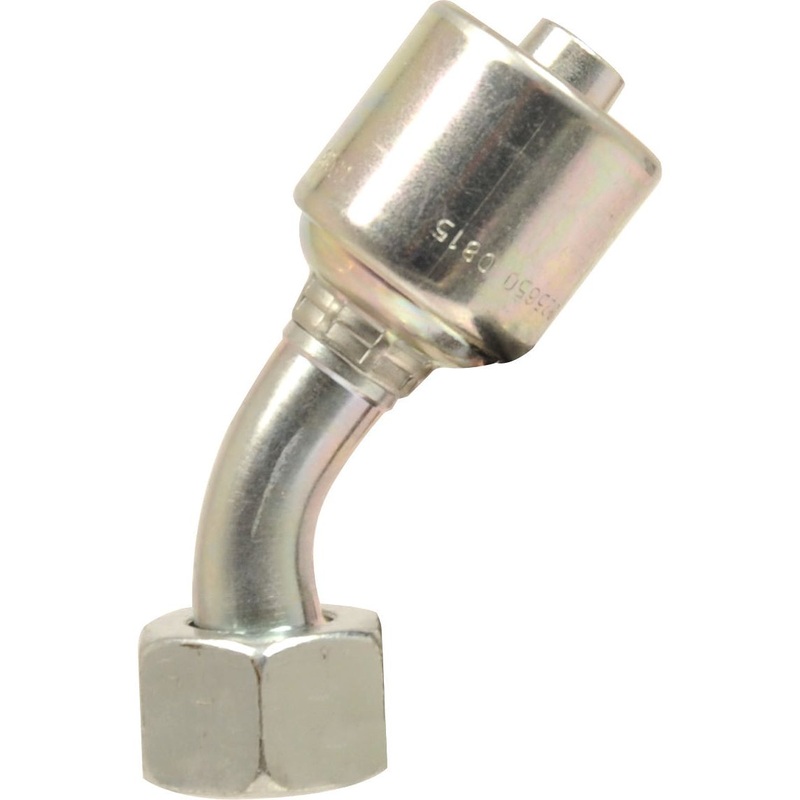 *STOCK CLEARANCE* - Gates Gates Metric 24 Hose Insert 1/2" x M22 x 1.50 () Female 135 Swept Swivel - S.116325